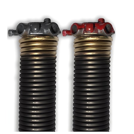 Dura-Lift Garage Torsions Spring 0.250x2in.x35in. with Black E-Coat Spring, Both Left and Right Spring DLTGO233EB